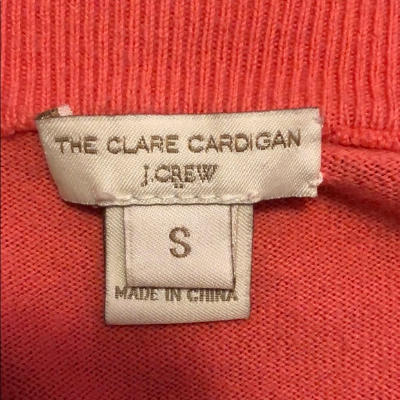 J.Crew salmon “The Clair Cardigan” small - Picture 3 of 3